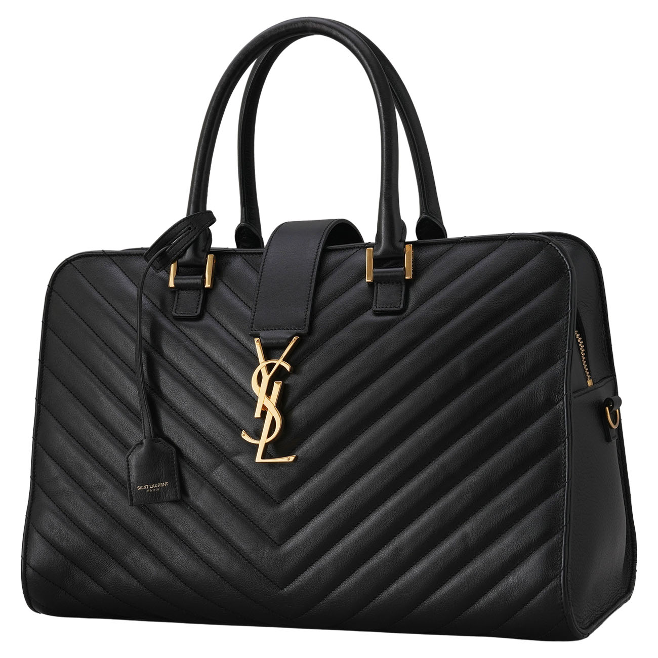 YVES SAINT LAURENT(USED)생로랑 357396 쉐브론 토트백